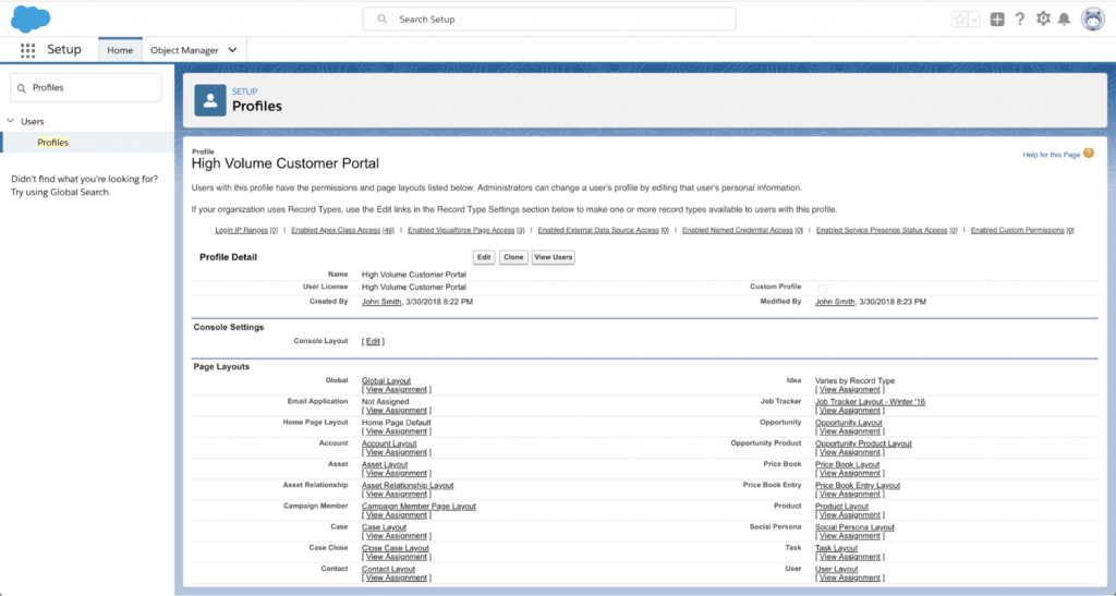Salesforce Record Types and Page Layouts