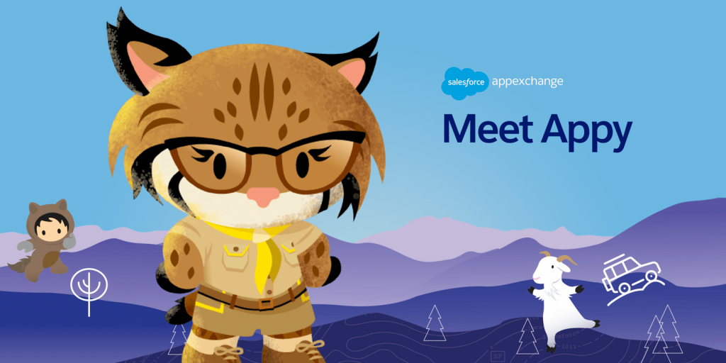 Salesforce AppExchange character Appy