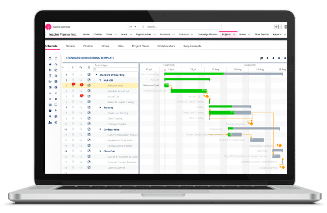 Request a demo of Inspire Planner Salesforce project management app