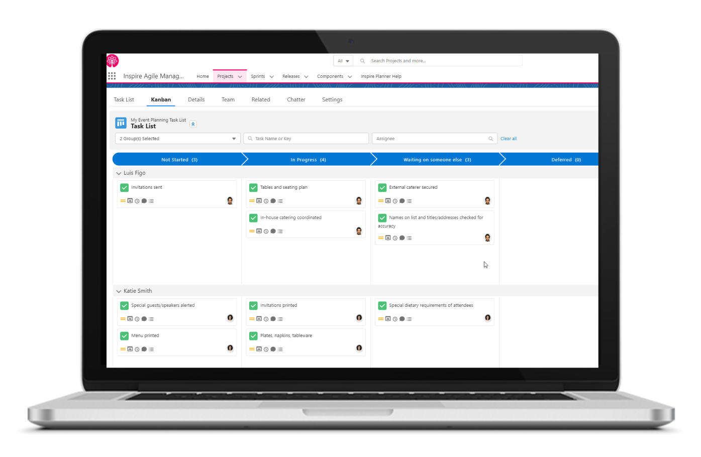 Request a demo of Inspire Planner Salesforce project management app