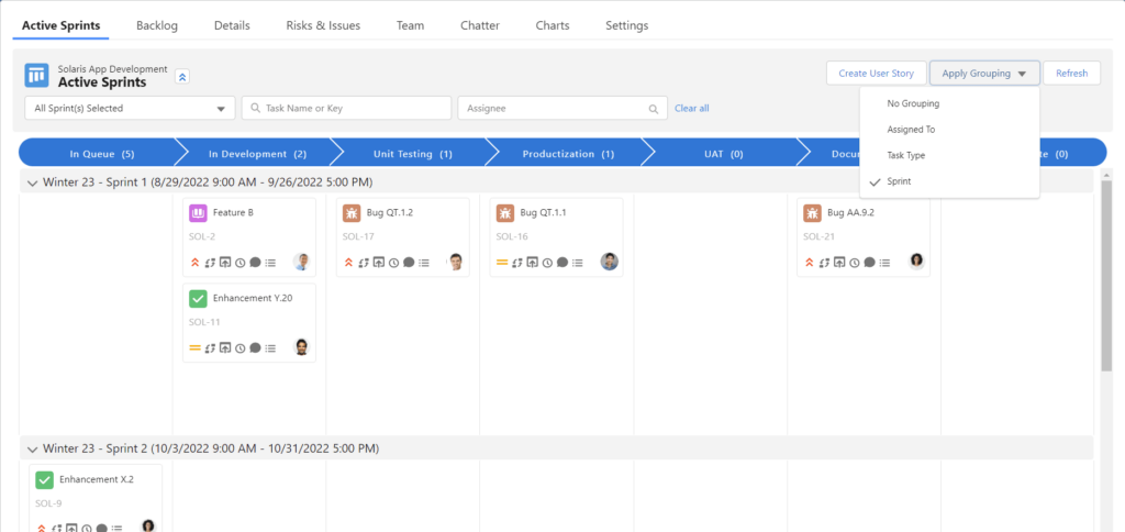 Inspire Planner Agile Project Management in Salesforce